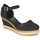 Sapatos Mulher Sandálias Tommy Hilfiger BASIC CLOSED TOE MID WEDGE Preto