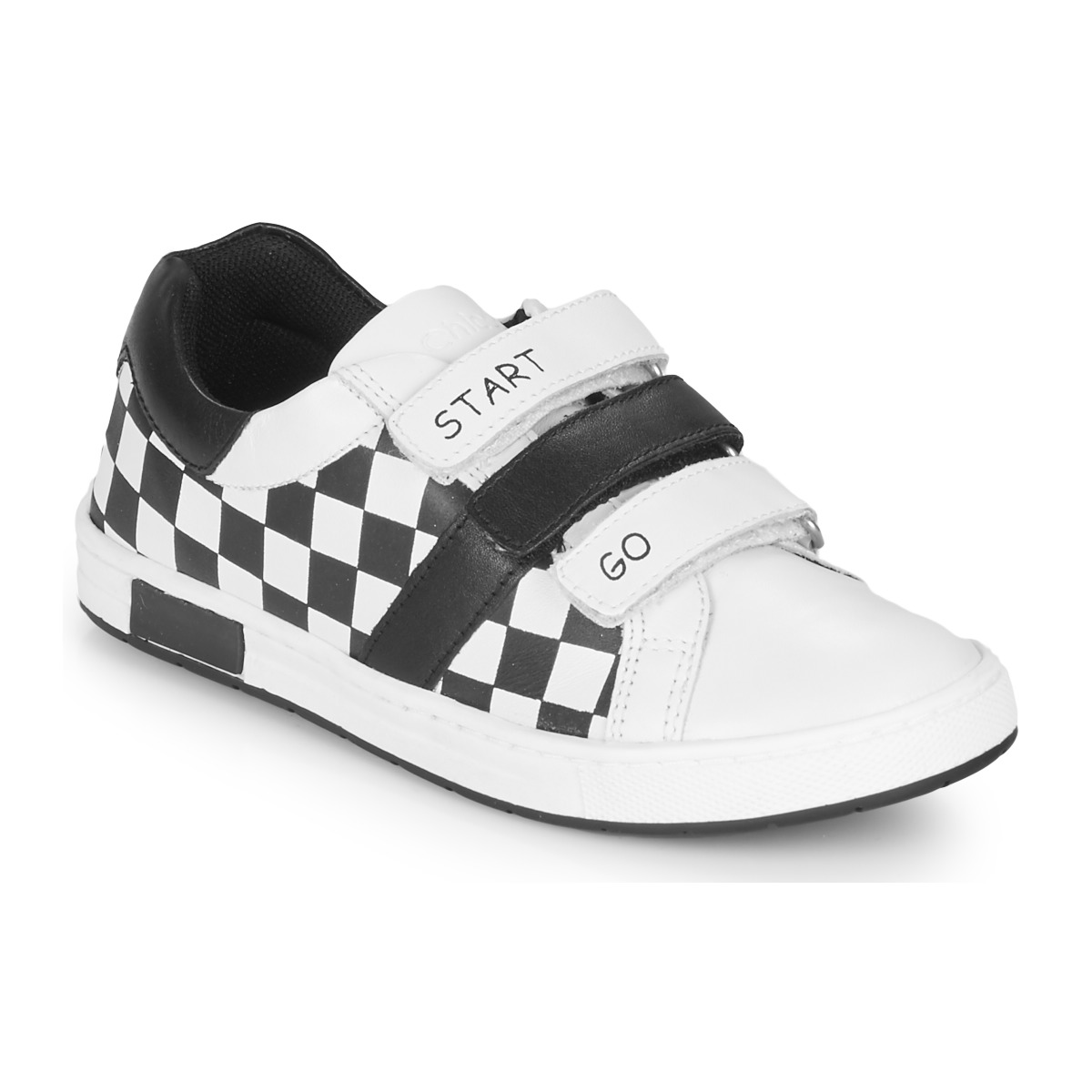 Sapatos Rapaz Sapatilhas Chicco CANDITO Branco / Preto
