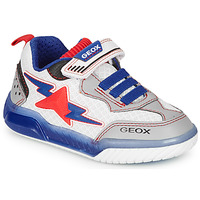 Sapatos Rapaz Sapatilhas Geox J INEK BOY Branco / Azul / Vermelho