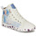 Sapatos Rapariga Sapatilhas de cano-alto Geox JR CIAK GIRL Branco / Azul