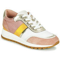 Sapatos Mulher Sapatilhas Geox D TABELYA Rosa / Branco / Amarelo