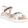 Sapatos Mulher Sandálias Geox D SANDAL HIVER Prata / Branco
