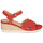 Sapatos Mulher Sandálias Geox D ISCHIA CORDA Vermelho
