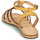 Sapatos Mulher Sandálias Geox D SOZY Amarelo / Castanho / Ouro