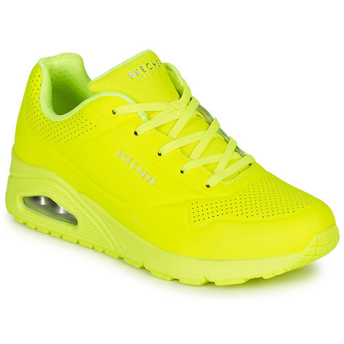 Sapatos Mulher Sapatilhas Verde Skechers UNO NIGHT SHADES Amarelo