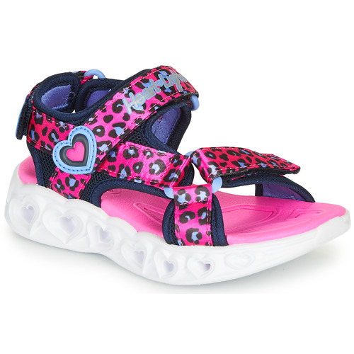 Sapatos Rapariga Sandálias desportivas glizy Skechers HEART LIGHTS Rosa / Preto