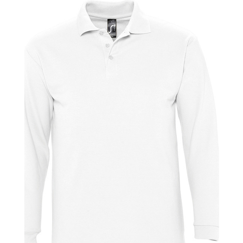 Textil Homem Stradivarius Hvid T-shirt med 3 4 ærmer og skulderpuder Sols WINTER 2 CASUAL MEN Branco