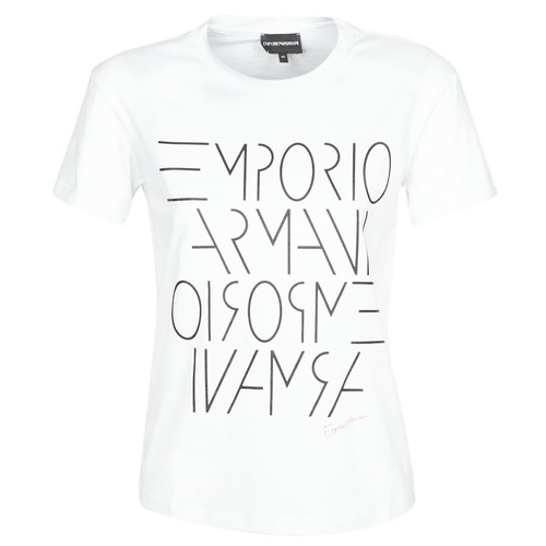 Textil Mulher T-Shirt mangas curtas Emporio Grigio Armani DONOVANN Branco