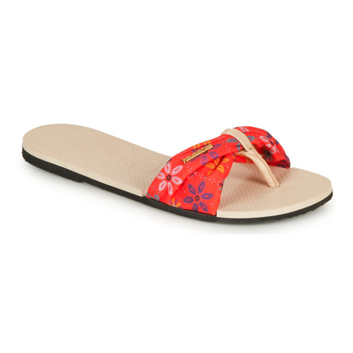 Sapatos Mulher Sandálias Havaianas YOU SAINT TROPEZ Bege / Vermelho