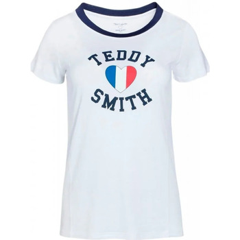 Textil Mulher T-Shirt mangas curtas Teddy Smith  Branco