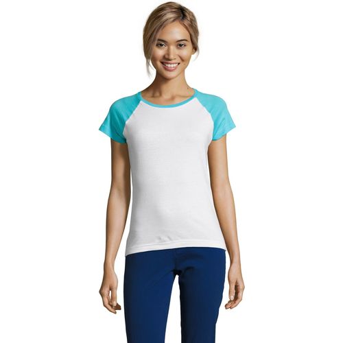Textil Mulher Jane - Camiseta Mujer Sin Sols MILKY BICOLOR SPORT Multicolor