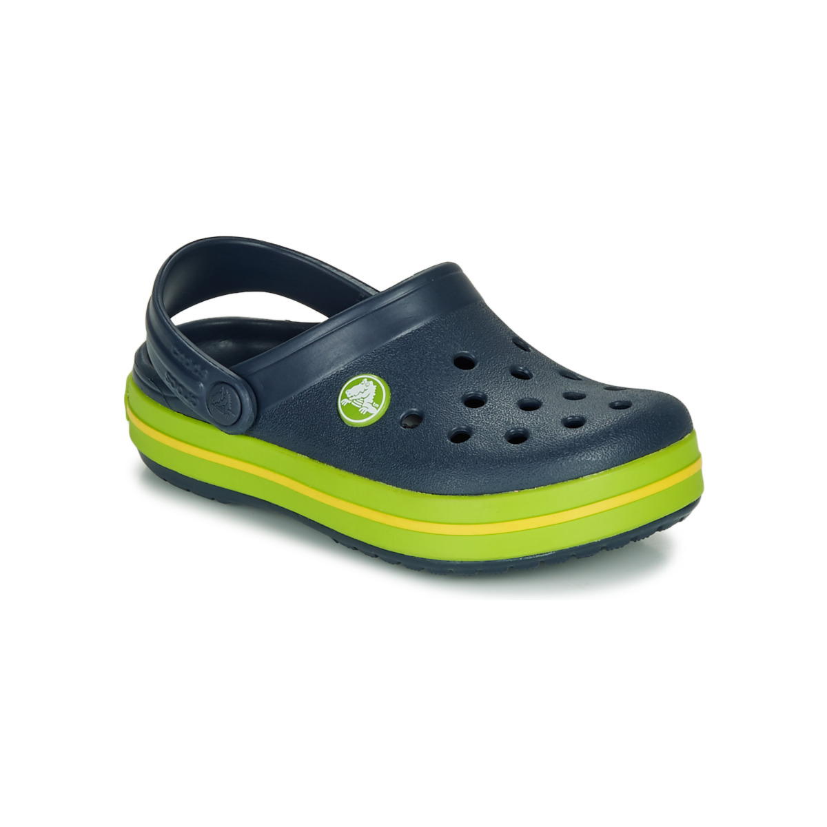 Sapatos Criança Tamancos Crocs pacer CROCBAND CLOG K Marinho / Verde