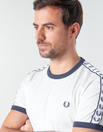 Fred Perry TAPED RINGER T-SHIRT Branco