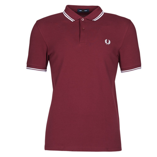 TeLAutre Homem Polos mangas curta Fred Perry TWIN TIPPED FRED PERRY SHIRT OVS Bordô