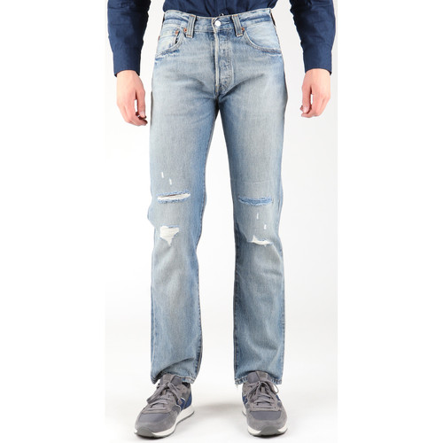 Textil Homem Calças Claro Jeans Levi's Levis 501-0605 Azul