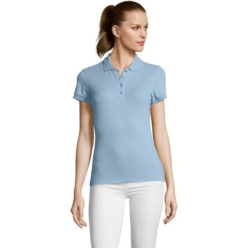 Sols PASSION WOMENN COLORS-POLO MUJER MANGA CORTA Azul