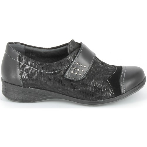 Sapatos Mulher Saco de desporto Boissy Derby 7510 Noir Texturé Preto