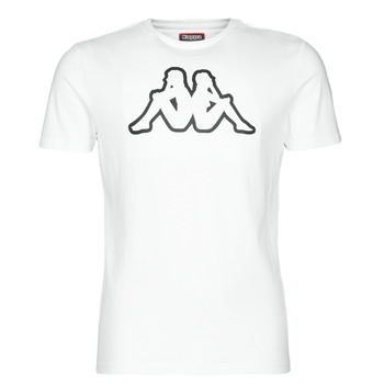 Textil Homem T-Shirt mangas curtas Kappa CROMEN SLIM Branco
