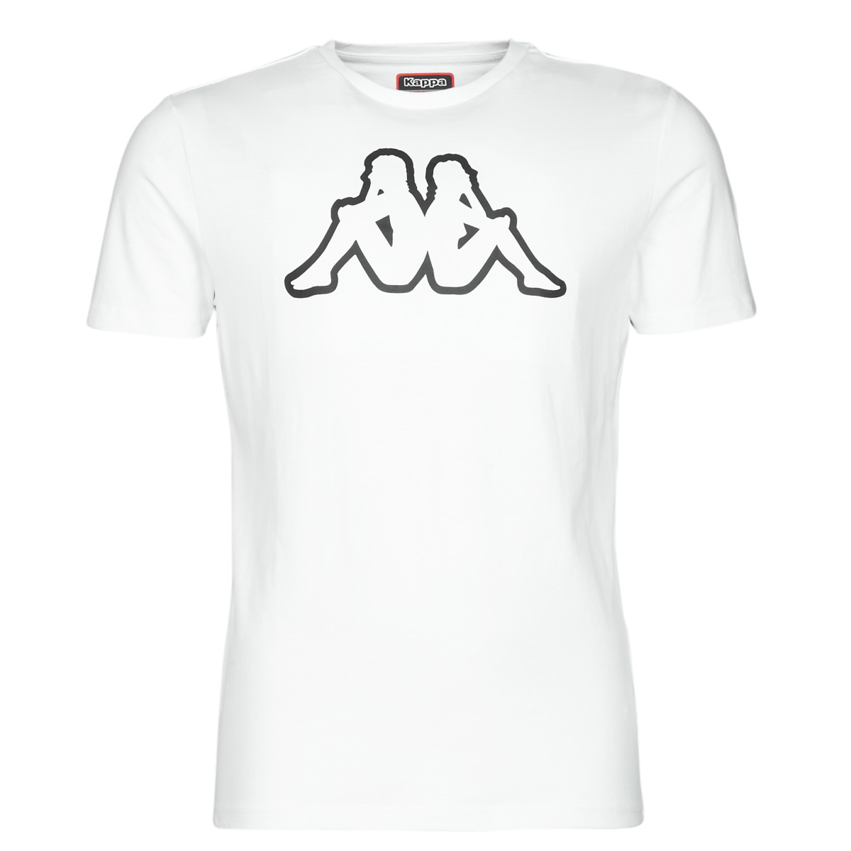 Textil Homem T-Shirt mangas curtas Kappa CROMEN SLIM Branco