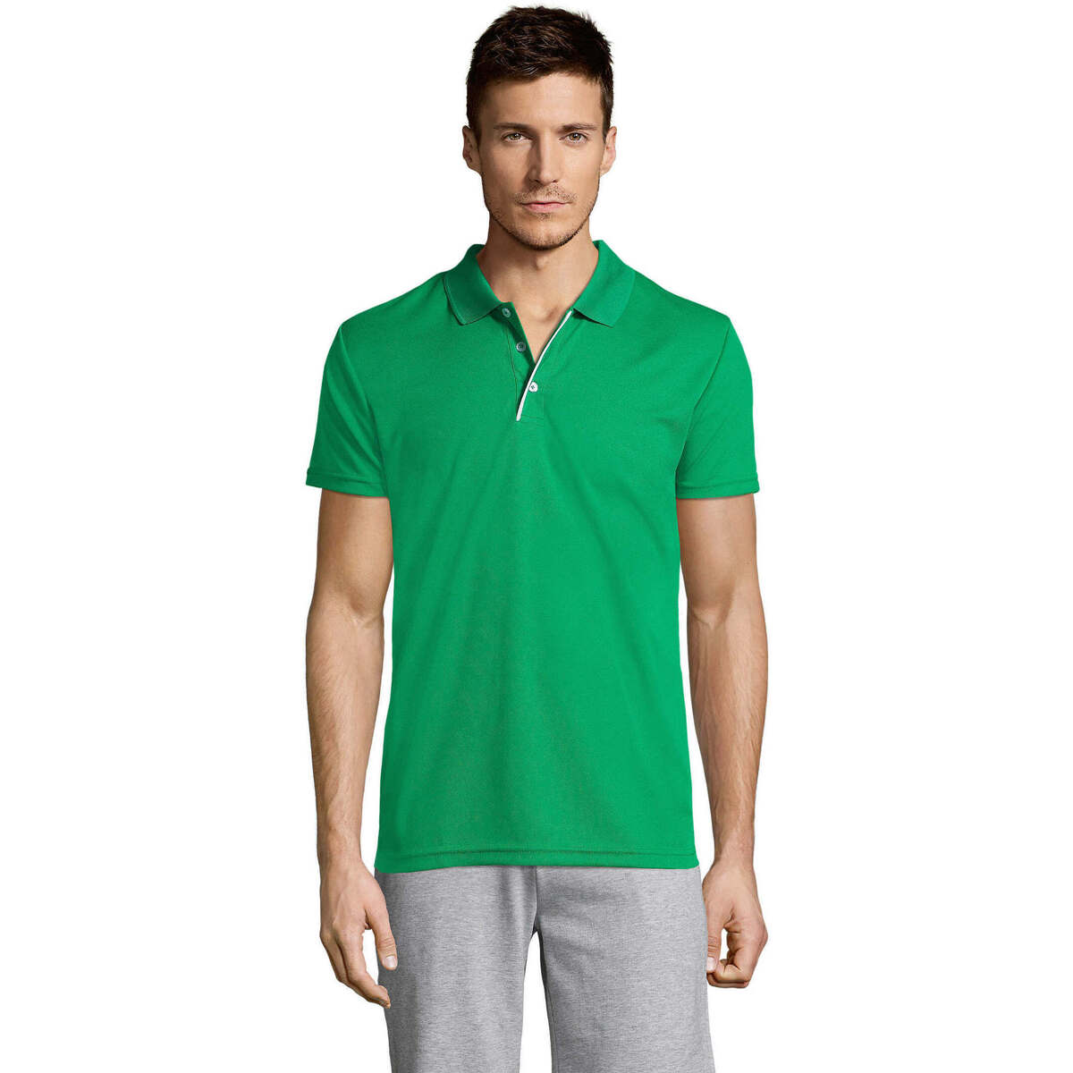 Textil Homem Polos mangas curta Sols PERFORMER MEN SPORT-POLO DE HOMBRE DEPORTIVO MANGA CORTA Verde