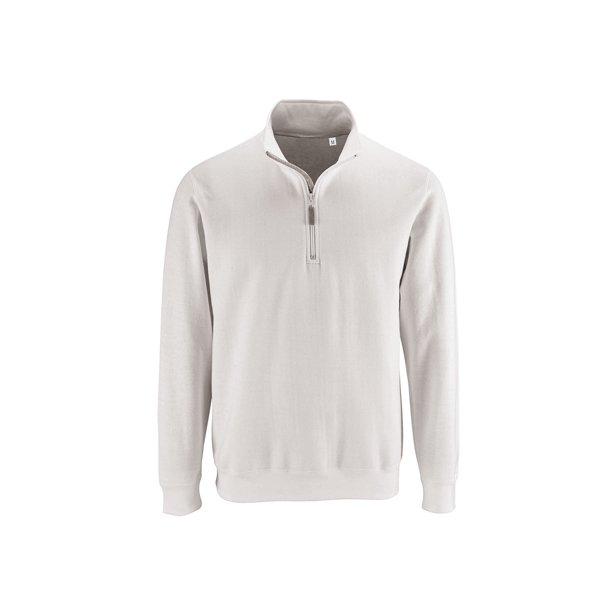 Textil Homem Sweats Sols STAN CASUAL MEN-SUDADERA DE HOMBRE CON CUELLO CON CREMALLERA Branco