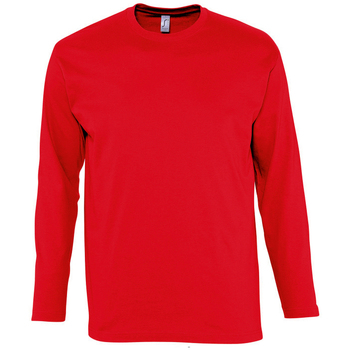 Textil Homem T-shirt mangas compridas Sols MONARCH COLORS MEN Vermelho