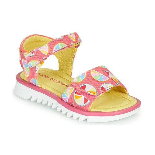 Sapatos Rapariga Sandálias Agatha Ruiz de la Prada SMILES Rosa / Multicolor