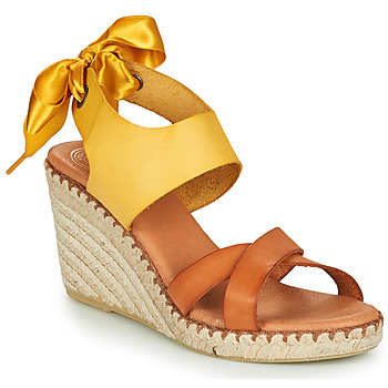 Sapatos Mulher Sandálias Pataugas FIONA Conhaque / Amarelo
