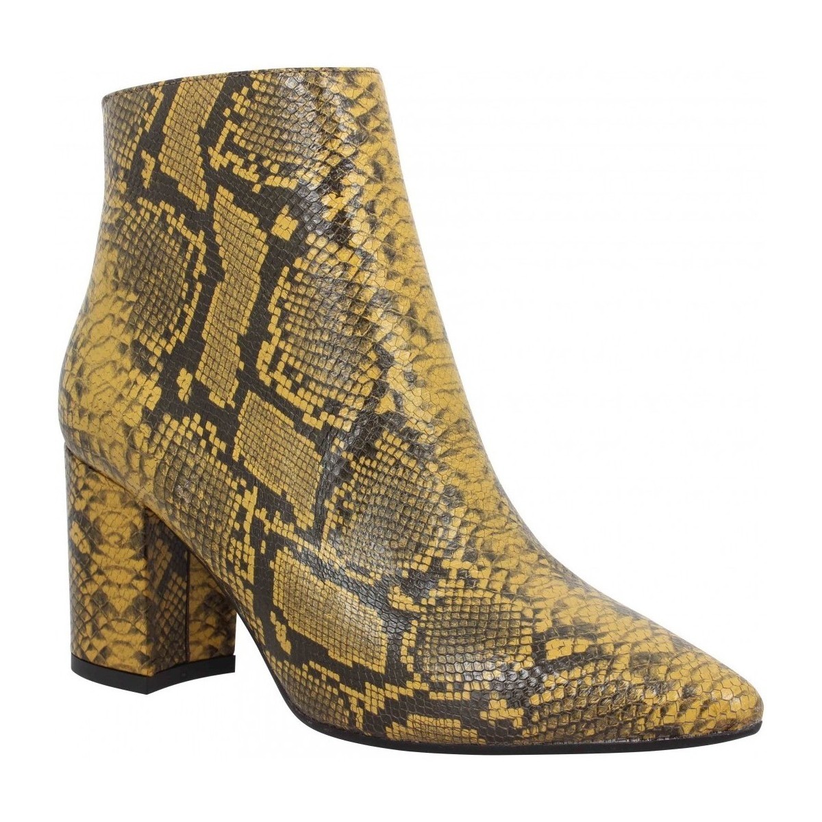 Sapatos Mulher Botins Impicci P90 Reptile Femme Jaune Amarelo