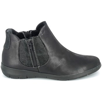 Sapatos Mulher Botins Boissy Boots Noir texturé Preto