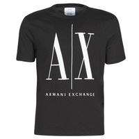 Textil Homem T-Shirt mangas curtas Armani Exchange HULO Preto