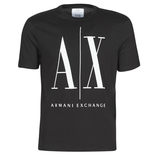 Textil Homem T-Shirt mangas curtas Armani giorgio Exchange HULO Preto
