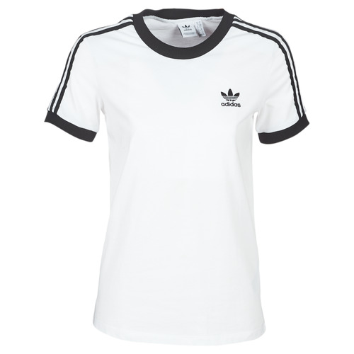 Textil Mulher Interlock Jersey T-shirt adidas Originals 3 STR TEE Branco