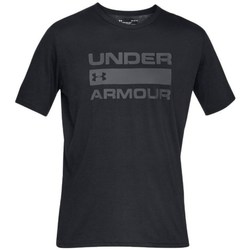 Textil Homem T-Shirt mangas curtas Under 3022955-104 ARMOUR Team Issue Wordmark Preto