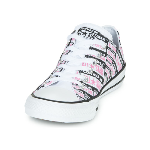 Converse CHUCK TAYLOR ALL STAR LOGO PLAY Branco / Rosa / Preto