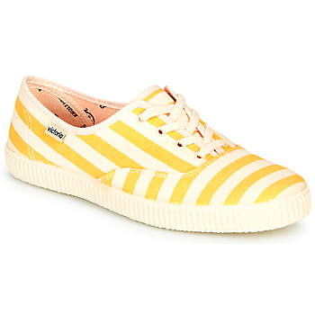 Sapatos Mulher Sapatilhas Victoria NUEVO RAYAS Amarelo / Branco