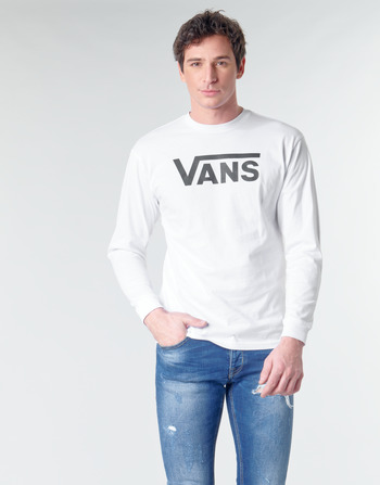 Textil Homem T-shirt mangas compridas Vans VANS CLASSIC Branco
