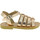 Sapatos Homem Sandálias Attica Sandals PERSEPHONE CALF GOLD-PINK Ouro