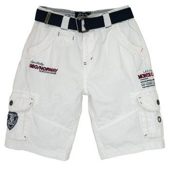 Textil Rapaz Shorts / Bermudas Geographical Norway POUDRE Branco