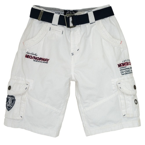 Textil Rapaz Shorts Tights / Bermudas Geographical Norway POUDRE Branco