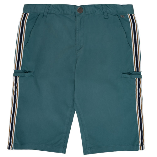 Textil Rapaz Shorts white / Bermudas Ikks MANUELA Azul / Verde