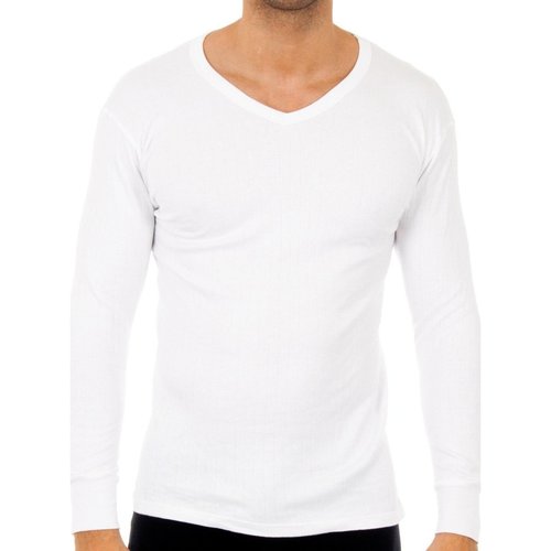 Consultar todas as roupas de senhor Homem Camisolas de interior Abanderado 0209-BLANCO Branco