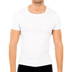 Roupa de interior Homem Camisolas de interior Abanderado Pack-6 camisetas manga corta cab Branco