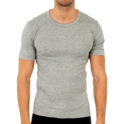 Roupa de interior Homem Camisolas de interior Abanderado Pack-3 camisetas fibra m/c blanco Cinza