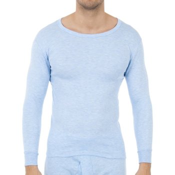 Textil Homem T-shirt mangas compridas Abanderado 0808-CELESTE Azul
