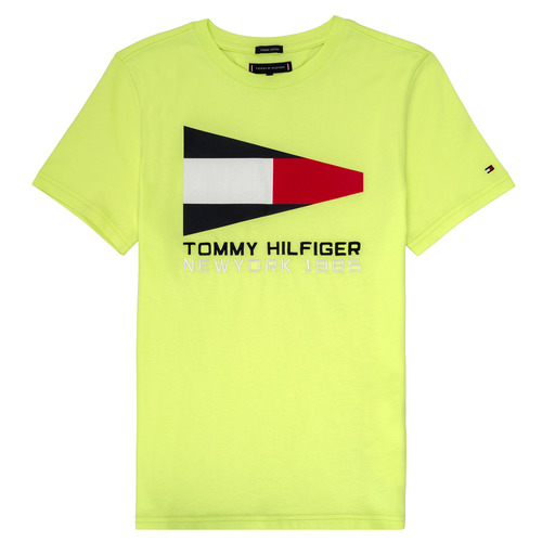 Textil Rapaz T-Shirt Scott mangas curtas Tommy Hilfiger KB0KB05628 Amarelo