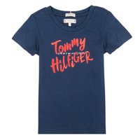 Textil Rapariga T-Shirt mangas curtas Tommy Hilfiger KG0KG05030 Marinho