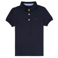 Tommy AW0AW10264 Hilfiger stacked flag logo t-shirt in desert sky navy