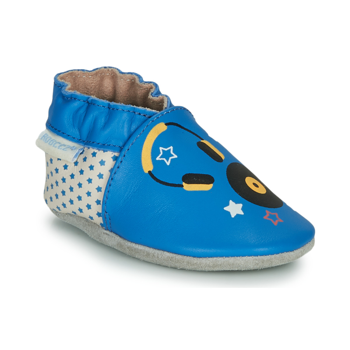 Sapatos Criança Chinelos Robeez MUSIC SOUND Azul / Bege