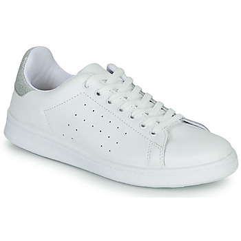 Sapatos Mulher Sapatilhas Yurban SATURNA Branco / Prata